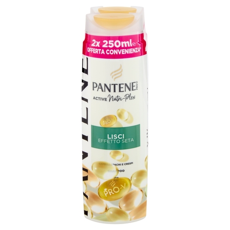 Pantene Pro-V Lisci Effetto Seta Shampoo Active Nutri-Plex 2 x 250 ml